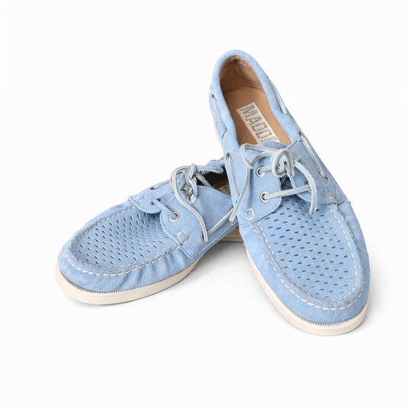 Steve Madden Shoes - NWOT-Steve Madden Light Blue Suede Boat Shoes Loafer Women’s Size 8
